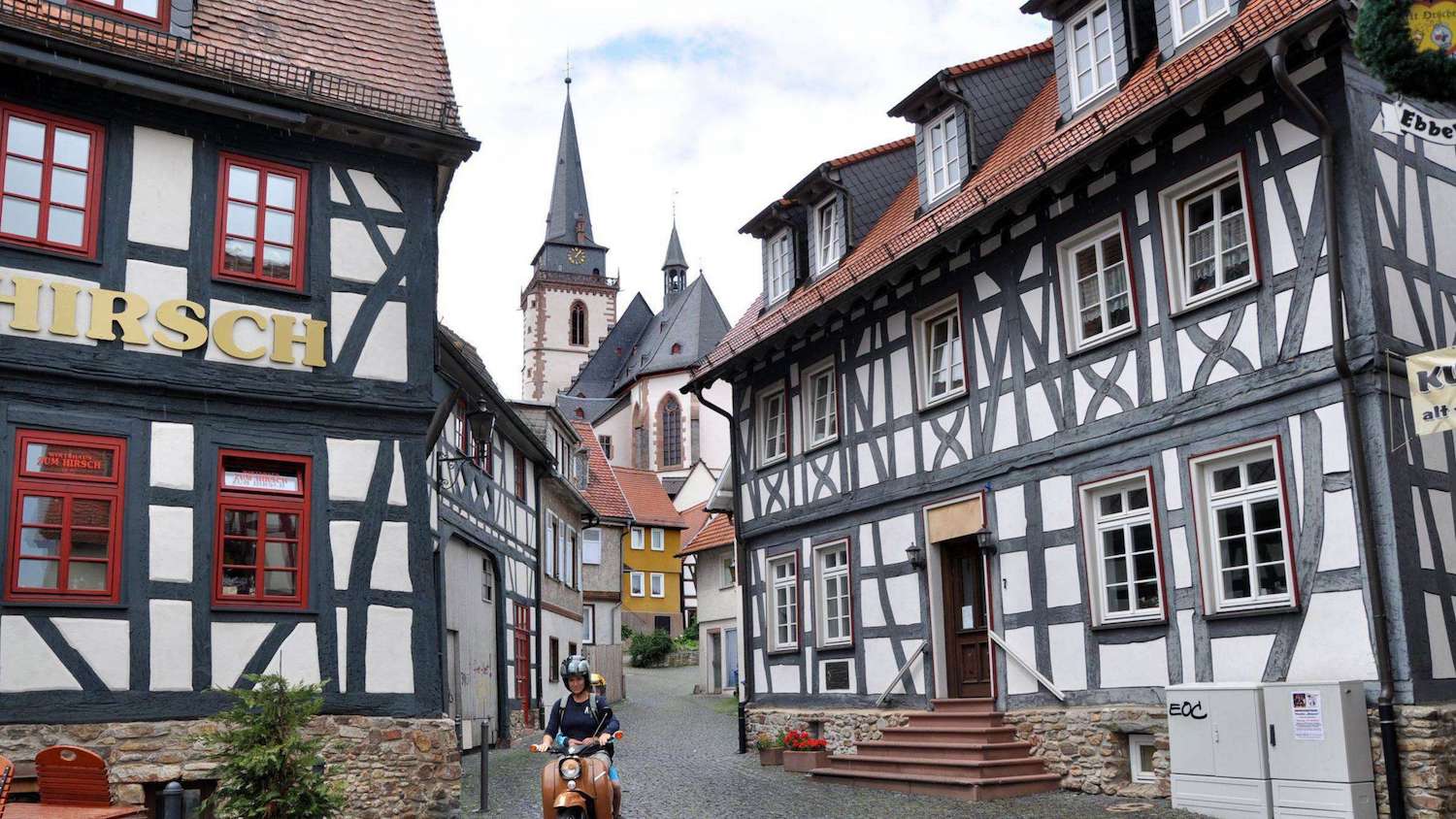 View of old district of the city of Oberursel